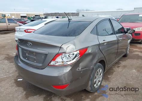 2014 Hyundai Accent Gls from USA, damaged, VIN KMHCT4AE5EU658740